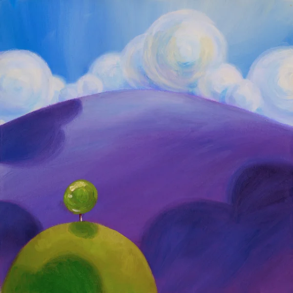 The purple heather hill artwork